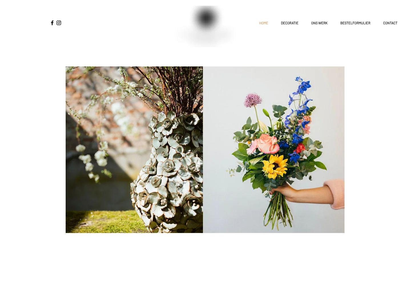 Florist, current site, anonymised